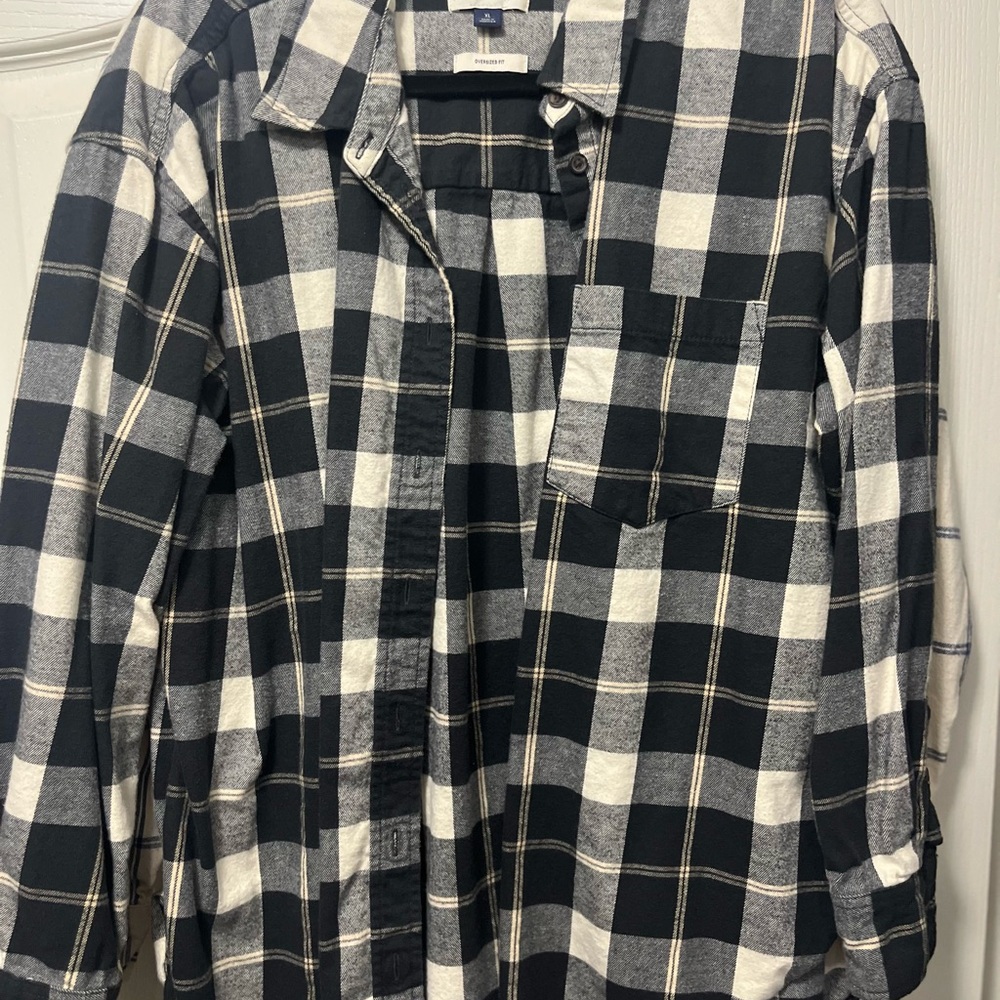 Universal Thread Black and White Checkered Shirt